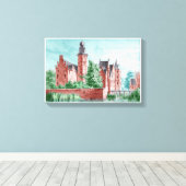 1729 A. de Haen Dutch Kasteel WESTERVELT  Leinwanddruck (Insitu (Holzboden))