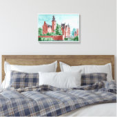 1729 A. de Haen Dutch Kasteel WESTERVELT  Leinwanddruck (Insitu (Schlafzimmer))