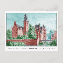 1729 A. de Haen Dutch Kasteel WESTERVELT Postcard Postkarte