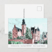 1729 A. de Haen Dutch Kasteel WESTERVELT Postcard Postkarte (Vorne/Hinten)