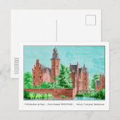 1729 A. de Haen Dutch Kasteel WESTERVELT... Postkarte (Vorne/Hinten)