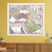 1730 Seutter Karte der Türkei (Osmanisches Reich) Leinwanddruck (Insitu (Wohnzimmer))