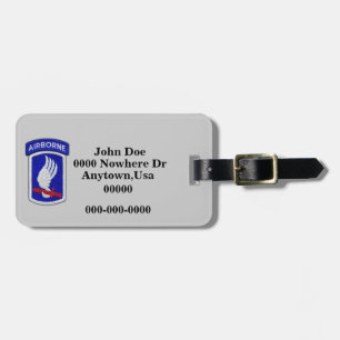 173. ABN BDE im Flugzeug Brigade Patch Gepäckmarke Gepäckanhänger