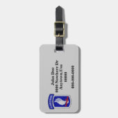 173. ABN BDE im Flugzeug Brigade Patch Gepäckmarke Gepäckanhänger (Vorderseite vertikal)