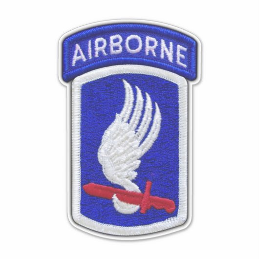 173. ABN Im Flugzeug Brigade Sky Soldiers Contour Aufkleber (Vorderseite)