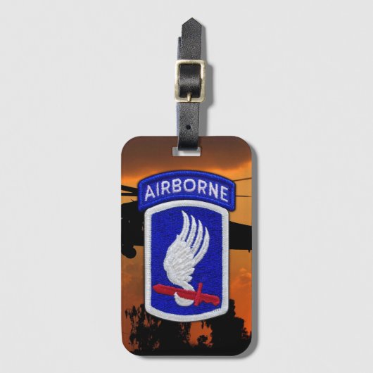 173. ABN Im Flugzeug Division Patch Luggage Gepäckanhänger (Vorderseite Vertikal)