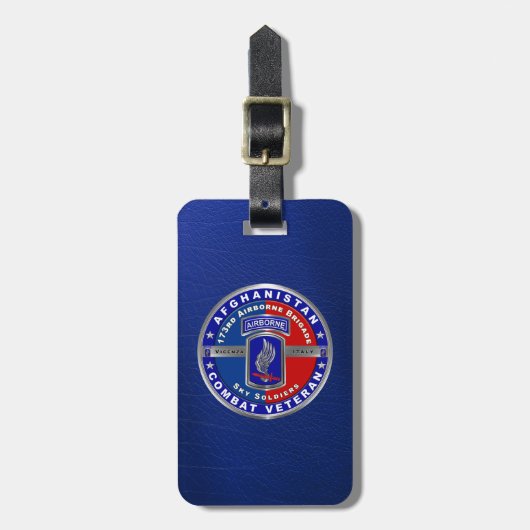 173. Im Flugzeug Brigade Aghanistan Veteran Gepäckanhänger (Vorderseite vertikal)