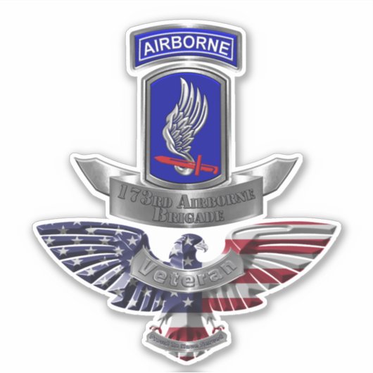 173. Im Flugzeug Brigade Aufkleber (Vorderseite)