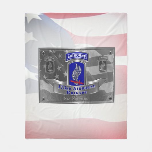 173. Im Flugzeug Brigade Fleecedecke (Vorderseite)