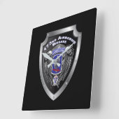 173. Im Flugzeug Brigade Quadratische Wanduhr (Winkel)