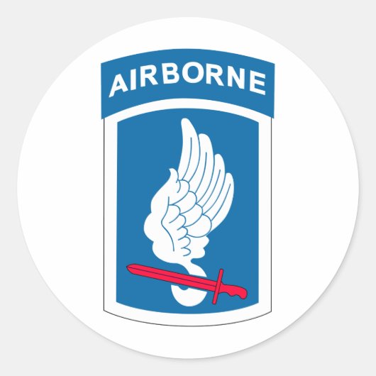 173. Im Flugzeug Brigade Runder Aufkleber (Vorderseite)