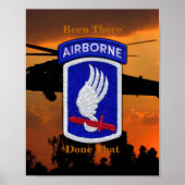 173. Im Flugzeug Brigade Sky Soldiers Patch Print Poster (Vorne)