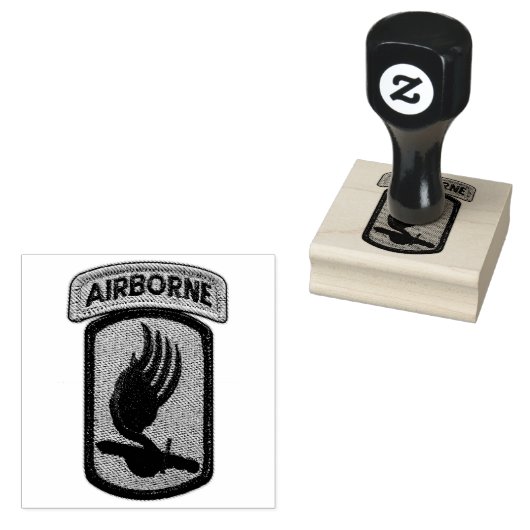 173. Im Flugzeug Brigade Sky Soldiers Veterans Vet Gummistempel (Stempel)
