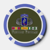 173. Im Flugzeug Brigade Vietnam Veteran Pokerchips (Rückseite)