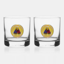 173. Im Flugzeug Brigade Vietnam Veteran Whiskyglas