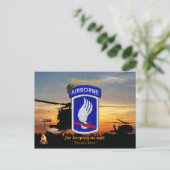 173. im Flugzeug Himmelssoldaten lrp vets patch Postkarte (Stehend Vorderseite)