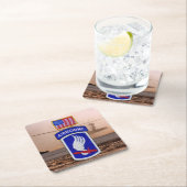 173. im Flugzeug Himmelssoldaten Veteranen veteran Rechteckiger Pappuntersetzer (Vor Ort)