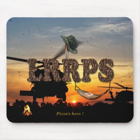 173. im Flugzeug LRPS LRRP vietnam vets Mousepad (Vorne)