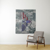 173. Im Flugzeug "Stolz, bedient zu haben" Wandteppich (Beispiel)