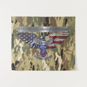 173. Im Flugzeug "Stolz, bedient zu haben" Wandteppich (Vorderseite (Horizontal))