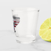 173. Im Flugzeug "Stolz, gedient zu haben" Schnapsglas (Rechts)