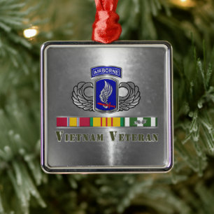 173. Luftlandebrigade Vietnam-Veteran Weihnachten Ornament Aus Metall