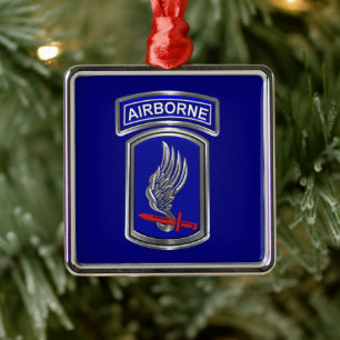 173. Luftlandebrigade Weihnachten Ornament Aus Metall