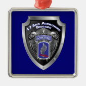 173rd Airborne Brigade Christmas Ornament Aus Metall (Vorne)