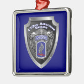 173rd Airborne Brigade Christmas Ornament Aus Metall (Links)