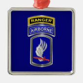 173rd Airborne Brigade Ranger Christmas Ornament Aus Metall (Vorne)