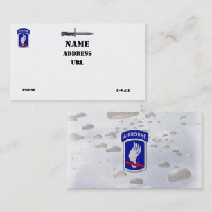 173rd Himmelsoldat-Veteranentierärzte ABN BDE im Visitenkarte