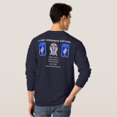 173rd Im Flugzeug Brigaden-langes Hülsen-T-Shirt T-Shirt (Schwarz voll)