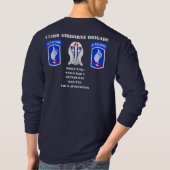 173rd Im Flugzeug Brigaden-langes Hülsen-T-Shirt T-Shirt (Rückseite)