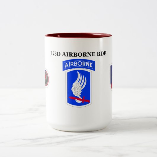 173RD IM FLUGZEUG BRIGADEN-TASSE ZWEIFARBIGE TASSE (Mittel)