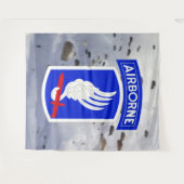 173rd IM FLUGZEUG DIV. (HIMMEL-SOLDAT-) FOTO BKGND Wandteppich (Vorderseite (Horizontal))