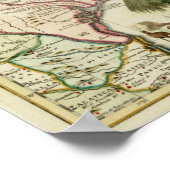 1740 Florida Karte Poster (Ecke)