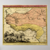 1743 West Africa Map Poster (Vorne)