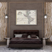 1747 Bowen Karte von Nordamerika und Südamerika Poster