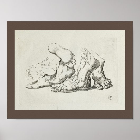 1747 Künstlerische Anatomie Foot Art Print Poster (Vorne)