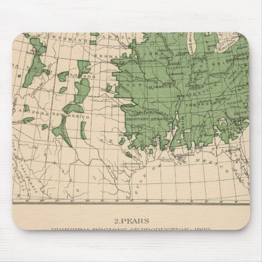 174 Äpfel, Birnen, Hauptregionen Mousepad (Vorne)