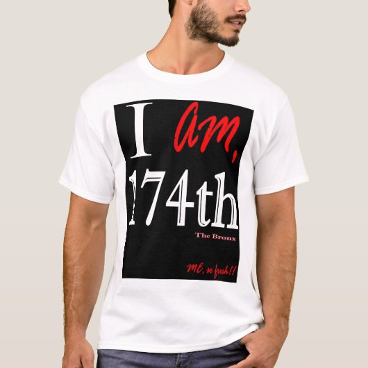 174th Der Bronx - Schwarzes u. Weiß T-Shirt (Vorderseite)