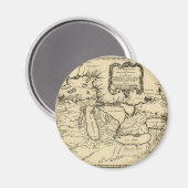 1755 Great Lakes and New France / Canada Map Magnet (Vorderseite/Rückseite)