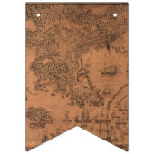 1758 Cape Breton Antik Karte Wimpelkette (Zweite Fahne)