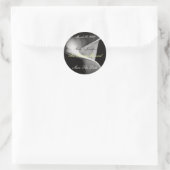 175907, Save the Date, werden... - Maßgeschneidert Runder Aufkleber (Tasche)