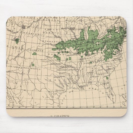 175 Kirschen, Weintrauben, Hauptregionen Mousepad (Vorne)