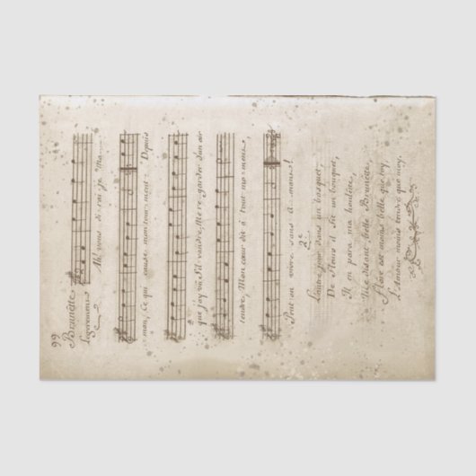 1761 französische Version von Twinkle Twinkle Litt Seidenpapier (Vorderseite)