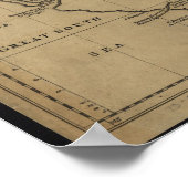 1762 Karten von Kanada Poster (Ecke)