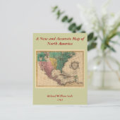 1763 Nordamerika Karte (Stehend Vorderseite)