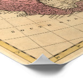 1763 Nordamerika Karte Poster (Ecke)