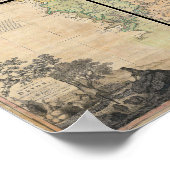 1765 Karte von Devonshire durch Benjamin Donn Poster (Ecke)